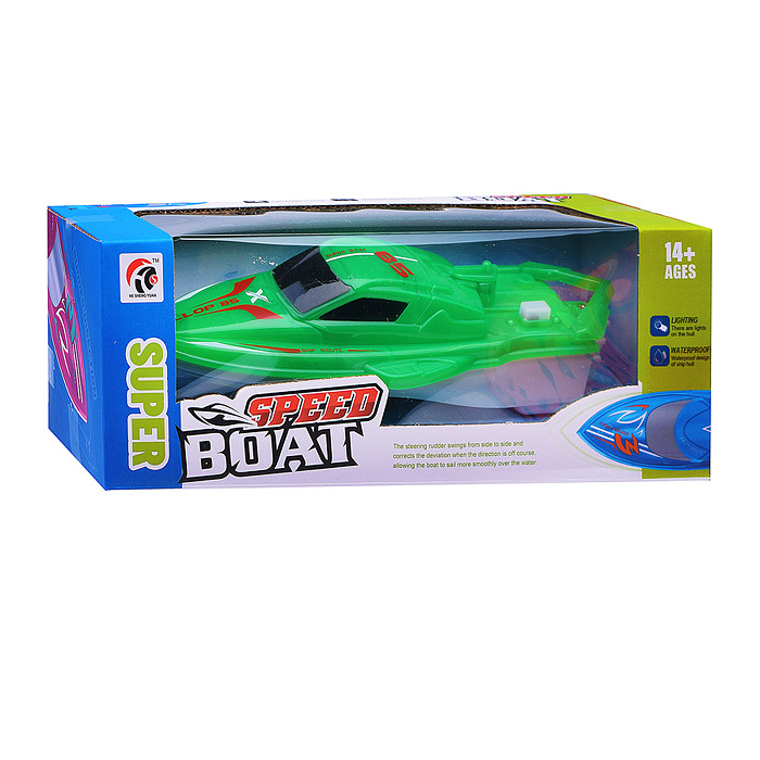 Лодка HSY111-7 "Море" (свет) в коробке