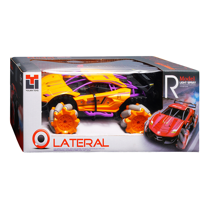 Машина 986-23 "Король скорости" р/у, 27 MHz, со спреем, с аккум., в коробке