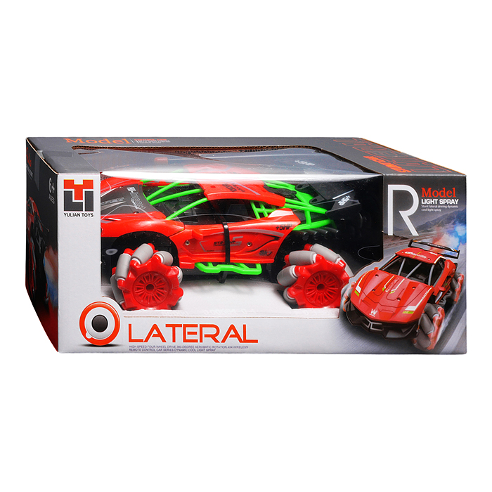 Машина 986-23 "Король скорости" р/у, 27 MHz, со спреем, с аккум., в коробке