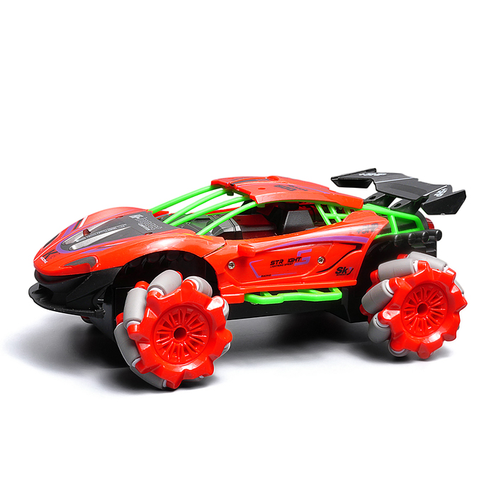 Машина 986-23 "Король скорости" р/у, 27 MHz, со спреем, с аккум., в коробке