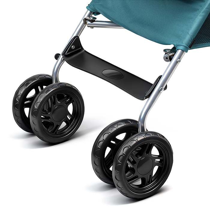 Детская прогулочная коляска-трость Prammy Teal, бирюзовый