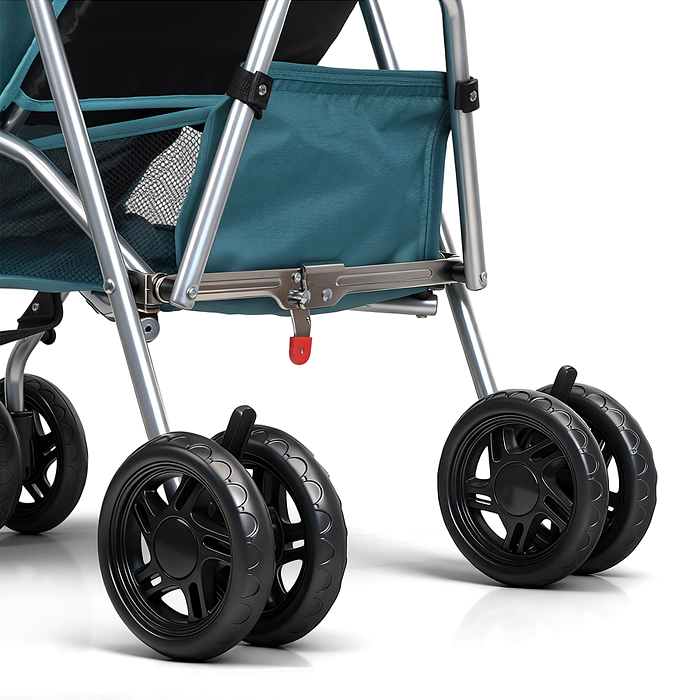 Детская прогулочная коляска-трость Prammy Teal, бирюзовый