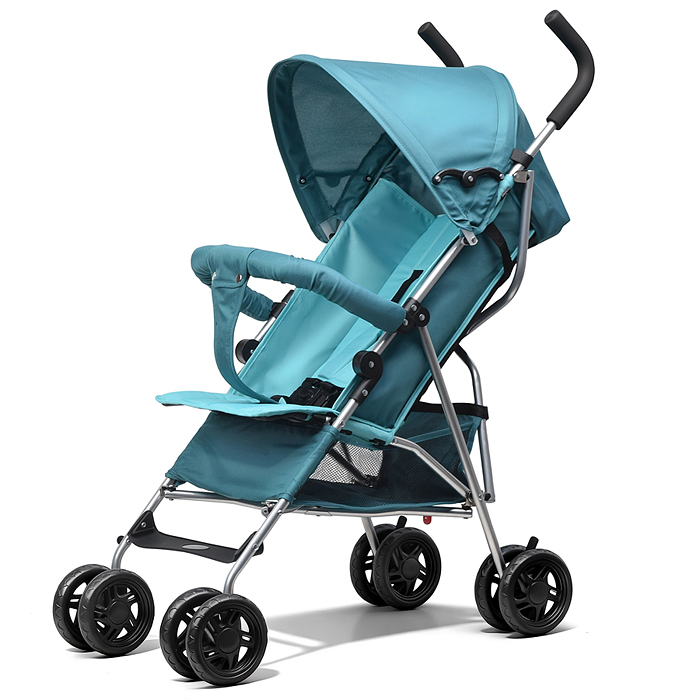 Детская прогулочная коляска-трость Prammy Teal, бирюзовый