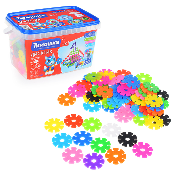 Конструктор "ДисКтик" 500 деталей 