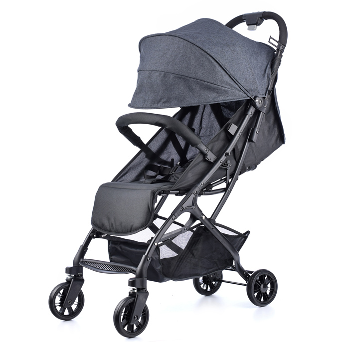 Коляска прогулочная Prammy Black, черный
