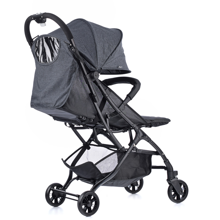 Коляска прогулочная Prammy Black, черный