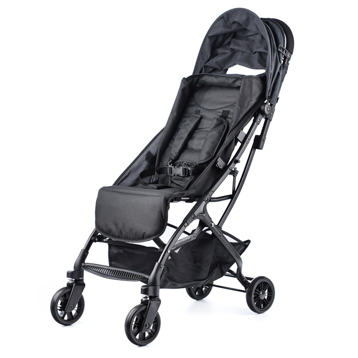 Коляска прогулочная Prammy Black, черный