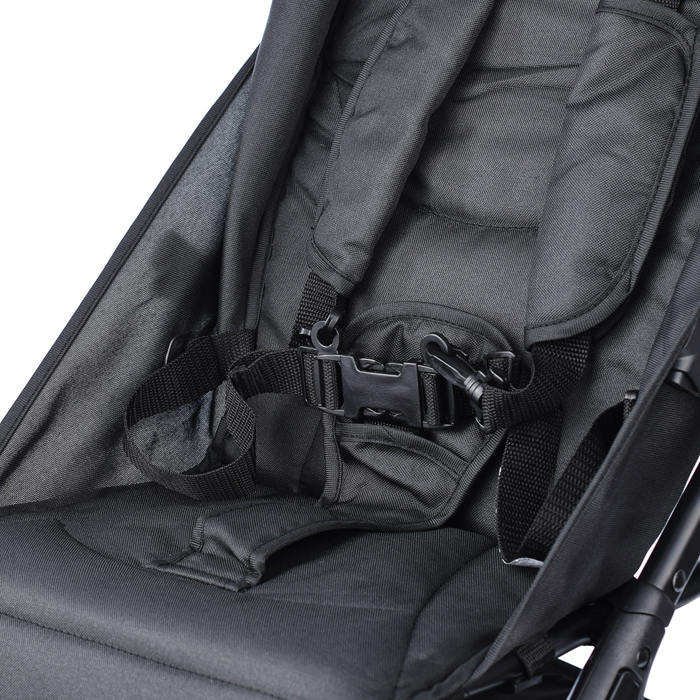 Коляска прогулочная Prammy Black, черный