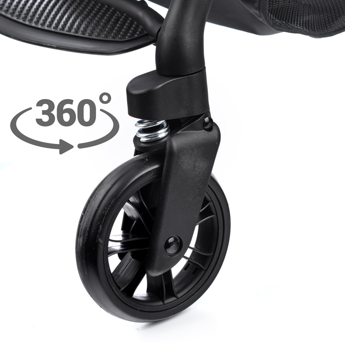 Коляска прогулочная Prammy Black, черный