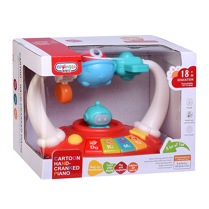 Игрушка музыкальная 368-110 "Летающий корабль" свет, звук, в коробке