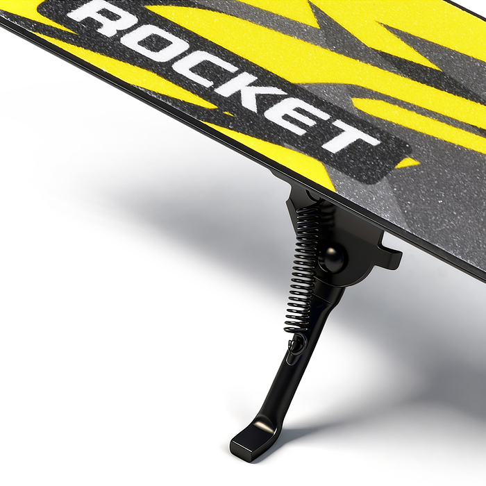 Самокат 2-х колесный R0222 ROCKET,колеса PU/ 145 мм,ABEC 7, желтый (в пакете)