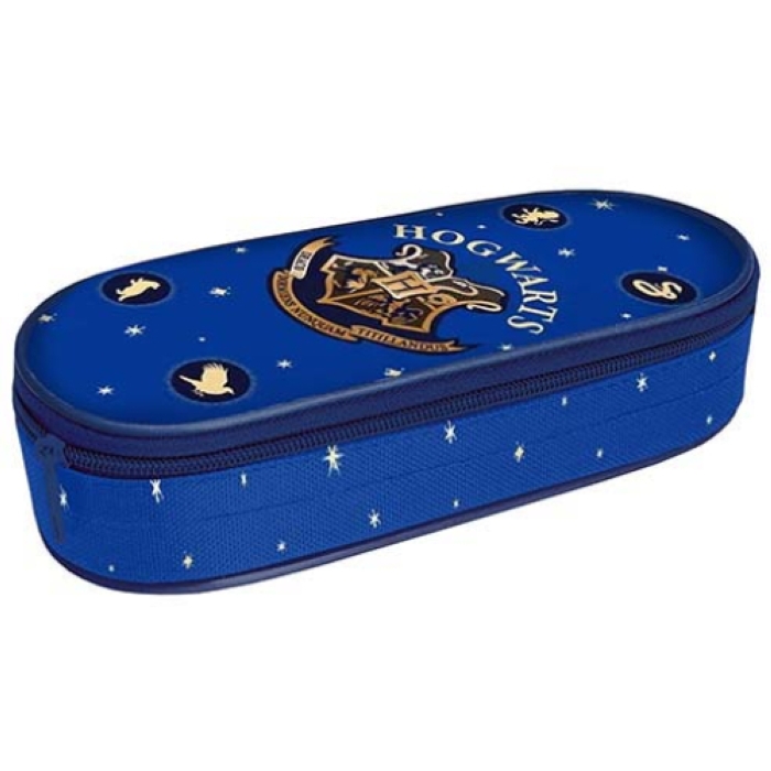 Пенал корпусный овальный "Гарри Поттер" размер 210*85*50 мм. Жесткий каркас овальной формы 