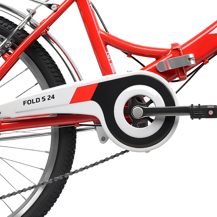 Велосипед 24" Rocket City Fold S 24, цвет красный, размер 16"