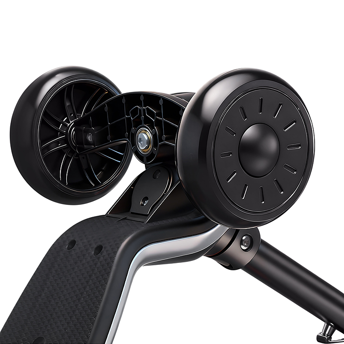 Самокат 3-х колесный ROCKET,колеса PU со светом, R0187 цвет чёрный