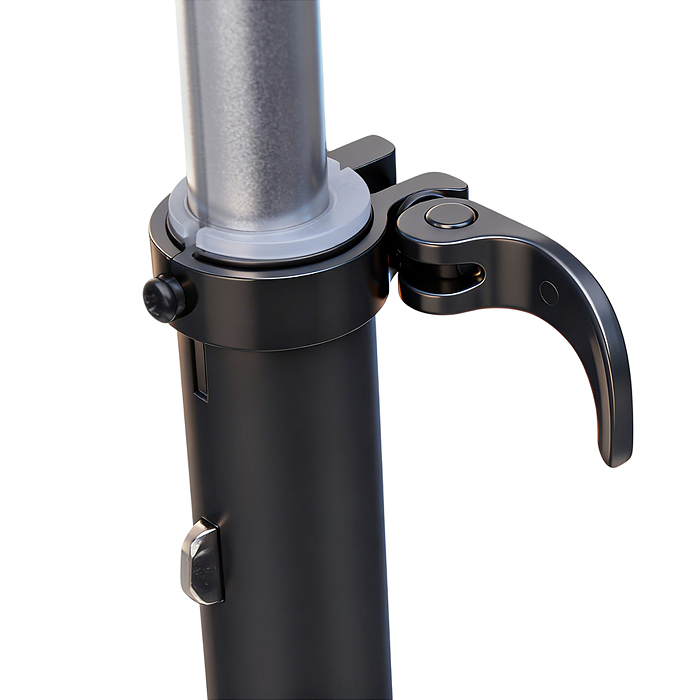 Самокат 3-х колесный ROCKET,колеса PU со светом, R0187 цвет чёрный