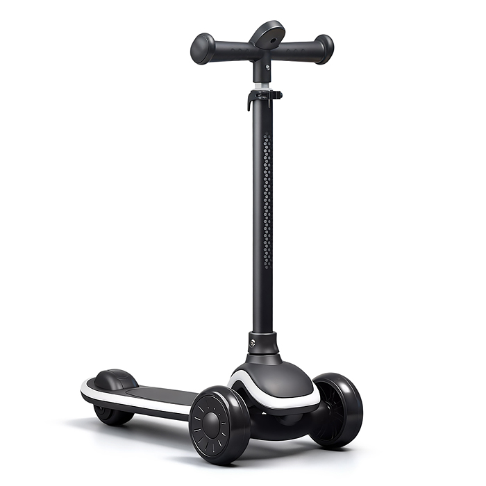 Самокат 3-х колесный ROCKET,колеса PU со светом, R0187 цвет чёрный