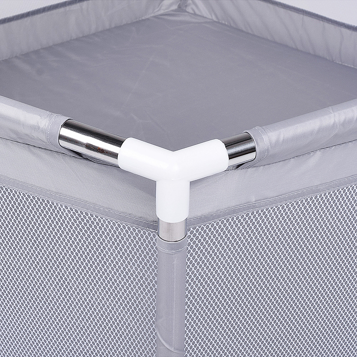 Манеж детский М8-2 шестигранный (113*130*65) цвет серый в пакете