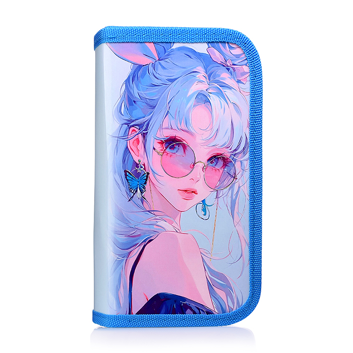 Пенал двухсекционный большой 190/105 "Красивая девчонка"