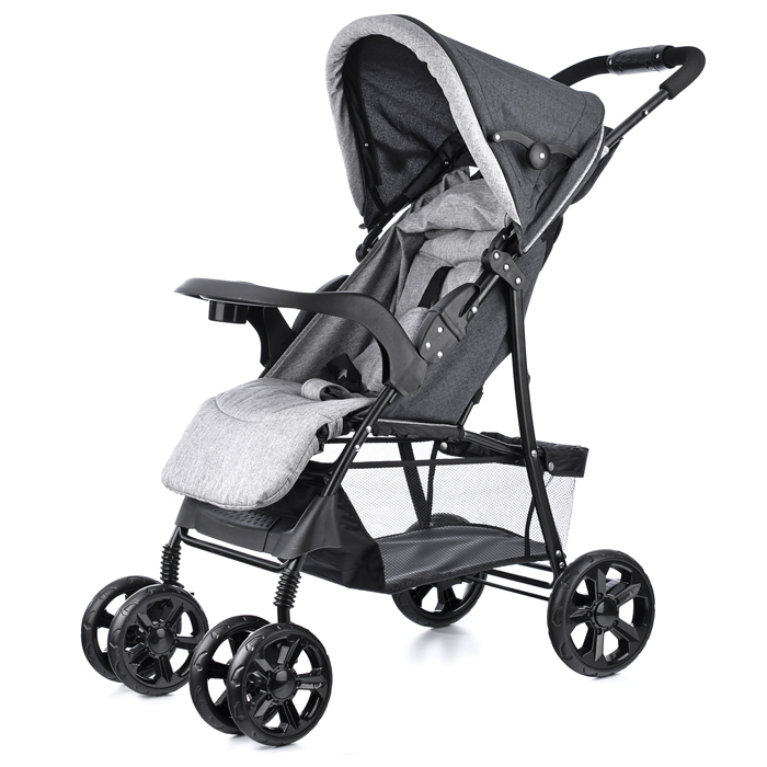 Коляска прогулочная Prammy Graffity, серый