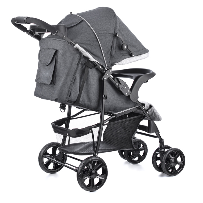 Коляска прогулочная Prammy Graffity, серый