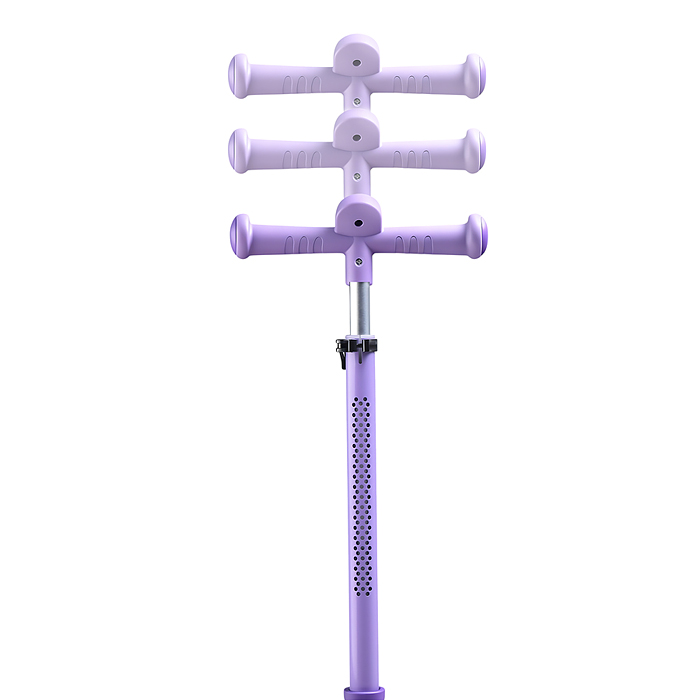 Самокат 3-х колесный ROCKET,колеса PU со светом, R0187 цвет фиолетовый