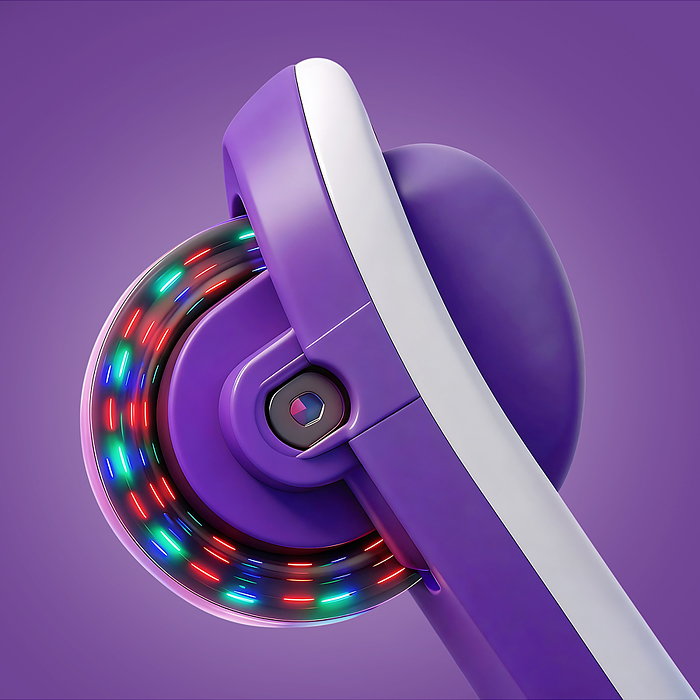 Самокат 3-х колесный ROCKET,колеса PU со светом, R0187 цвет фиолетовый