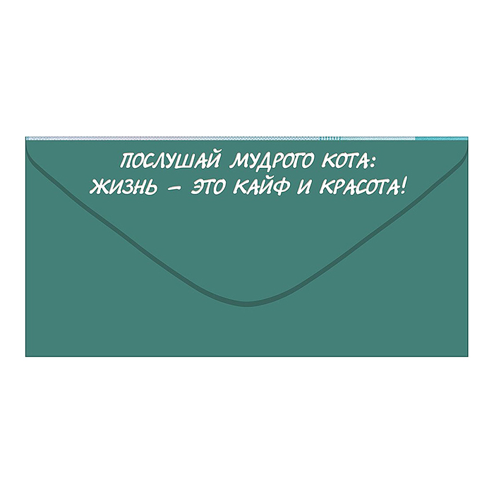Конверт для денег "Одна котысяча" (кот на купюре)
