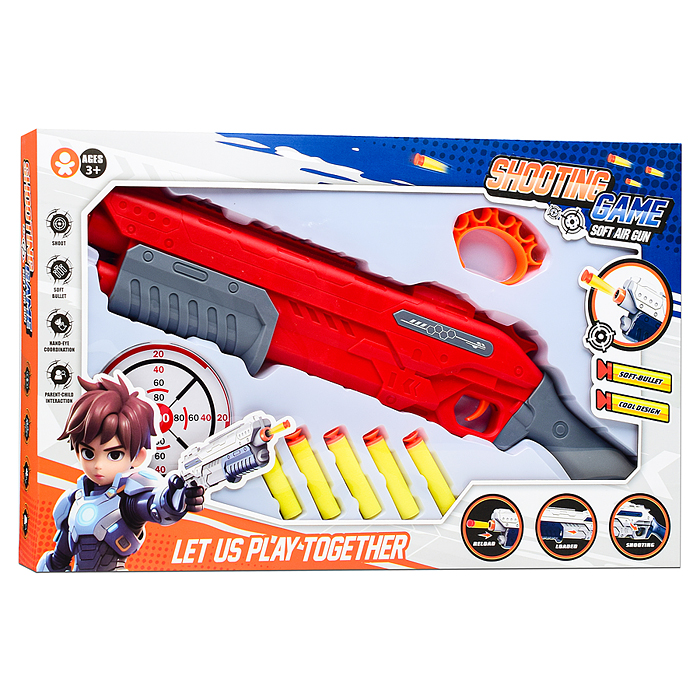 Набор Попади в цель ECA99-61 "Стрелок" (цвет красный) в коробке