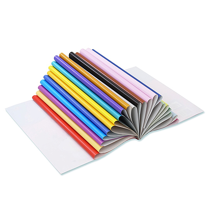 Бумага цветная двухсторонняя мелованная 24л, 24цв на скобе "Цветные пуговки"