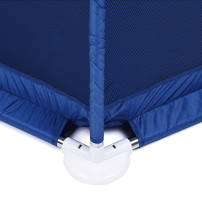 Манеж детский М9-1 шестигранный с баскетбольным кольцом (113*130*65) цвет синий в пакете 