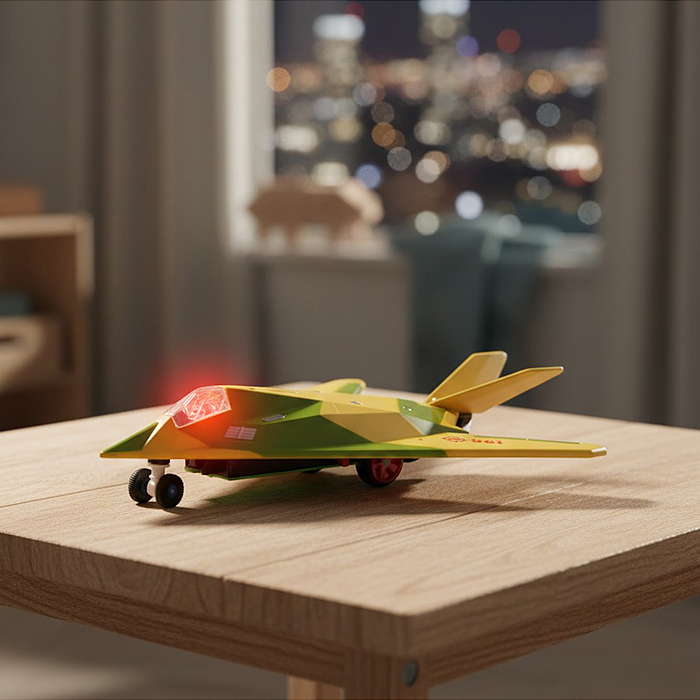 Самолет PY196-19B "Реактив" р/у, 27 MHz, (свет) в коробке