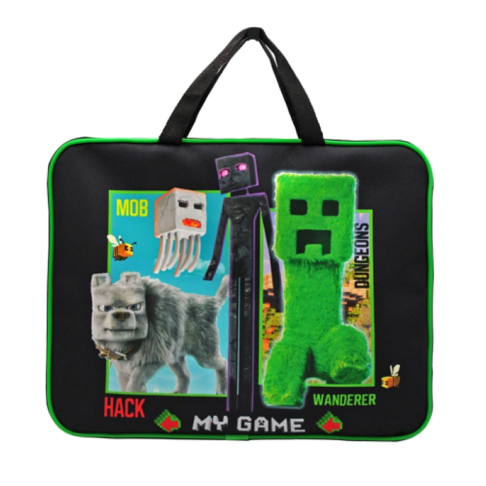 Папка - сумка "My Game"  А4, боковина - 75 мм. Предназначена для хранения альбомов, рисунков