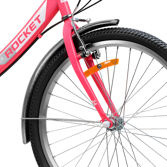 Велосипед 24" Rocket City Fold S 24, цвет розовый, размер 16"