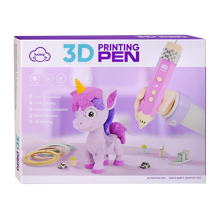 Набор для рисования T66-40A "Единорог" с 3Д ручкой, в коробке
