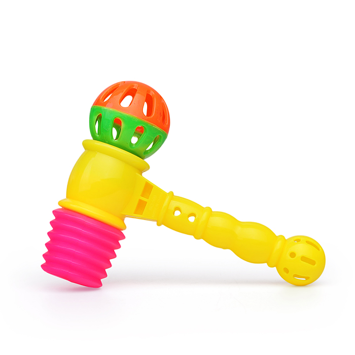 Молоток - стучалка 599-2 "Тук‑шоу" с погремушкой 17 см., в пакете