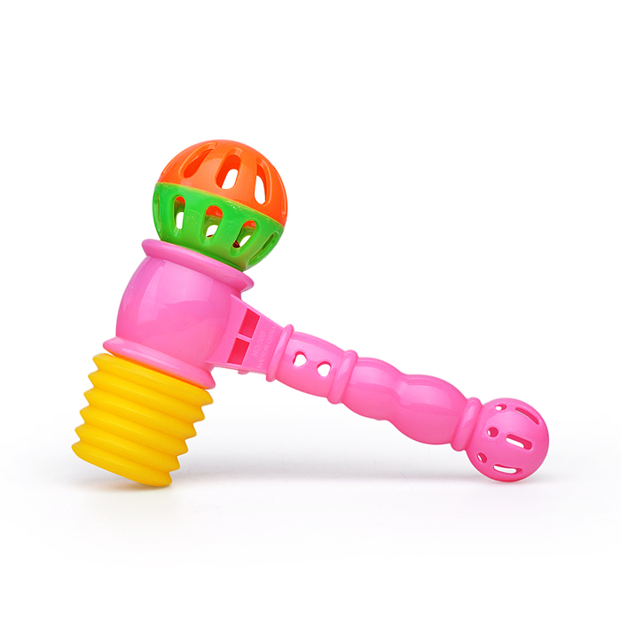 Молоток - стучалка 599-2 "Тук‑шоу" с погремушкой 17 см., в пакете