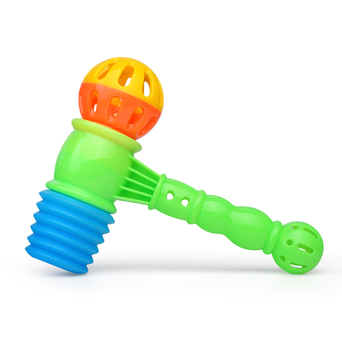 Молоток - стучалка 599-2 "Тук‑шоу" с погремушкой 17 см., в пакете