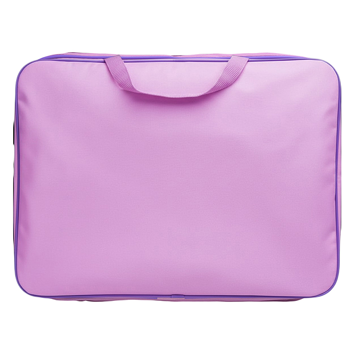 Папка школьника А4 с ручками + твердое дно, широкая, ткань, дизайн 335/260/60 "Акварельный парус"