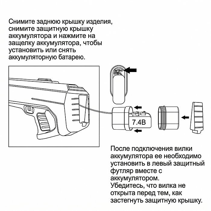 Водное оружие A-22V "Бризовая пушка" в коробке