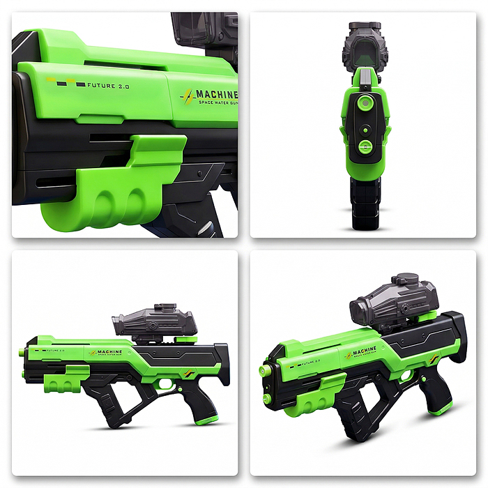 Водное оружие KB1387 "Squid Squad" в коробке (цвет зеленый)