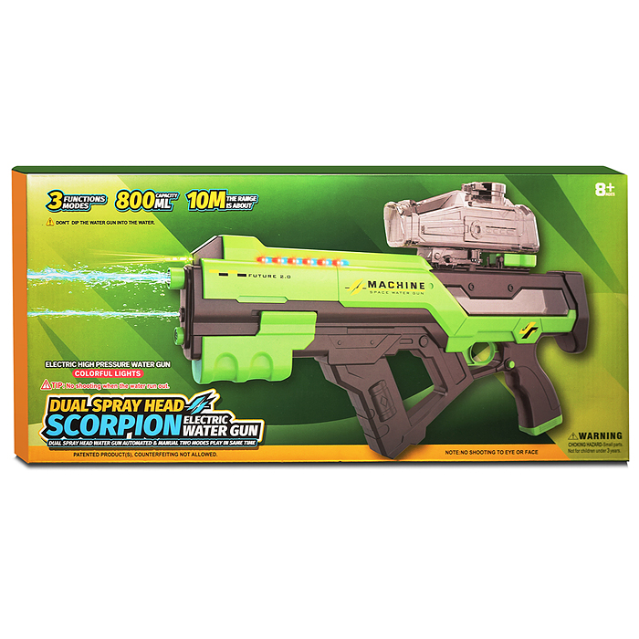 Водное оружие KB1387 "Squid Squad" в коробке (цвет зеленый)