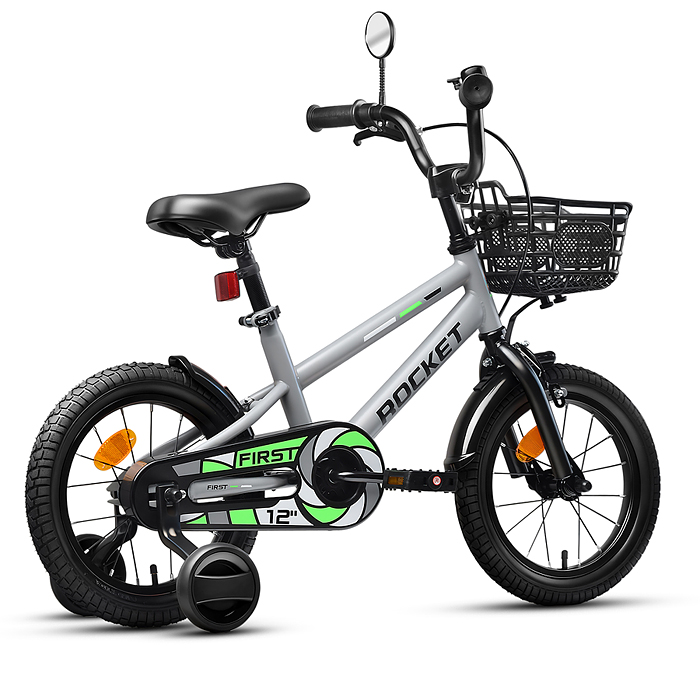 Велосипед 12" Rocket First, цвет серый