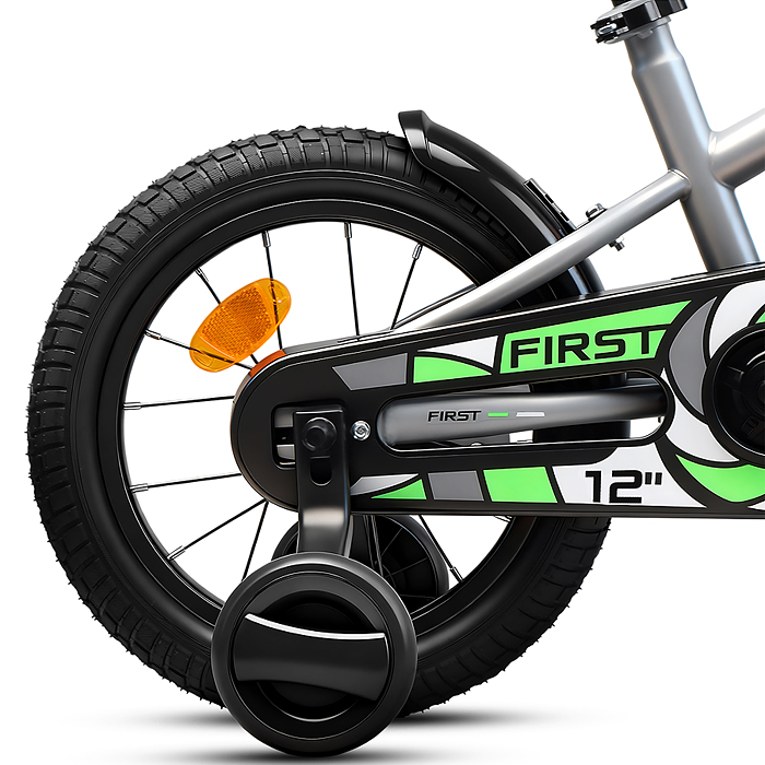 Велосипед 12" Rocket First, цвет серый