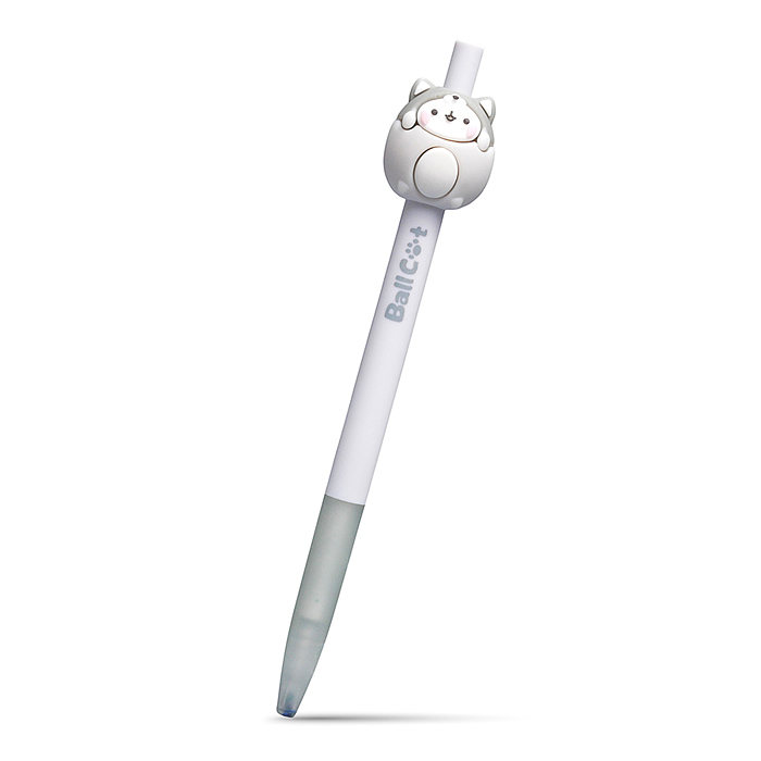 Ручка гелевая автоматическая "Коты" синяя, 0,5 мм, в дисплее