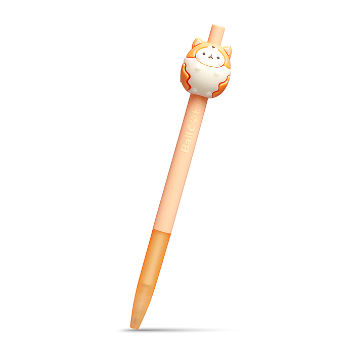 Ручка гелевая автоматическая "Коты" синяя, 0,5 мм, в дисплее