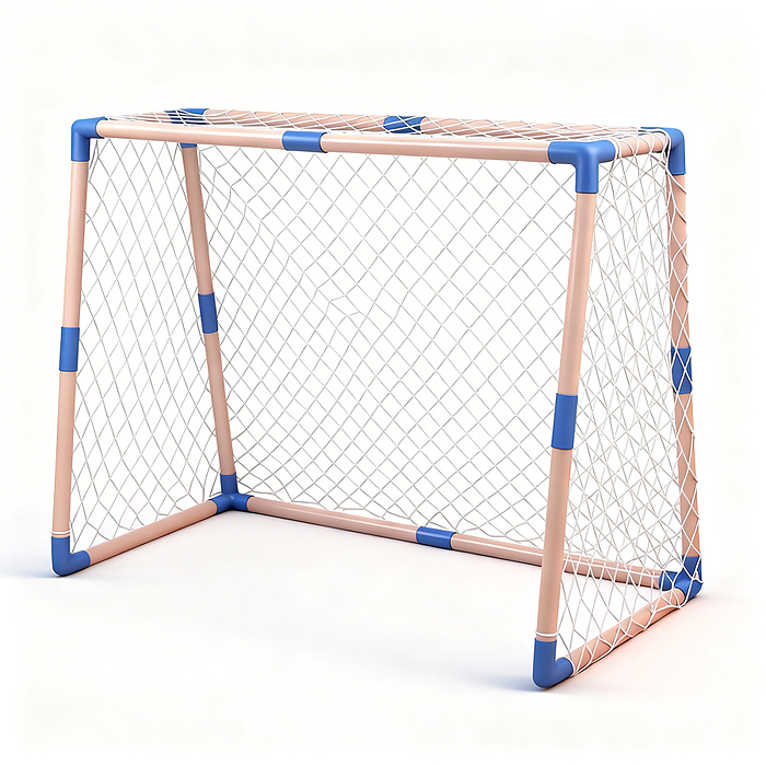 Ворота футбольные JB8890C "Меткий игрок" (мяч, насос) в коробке