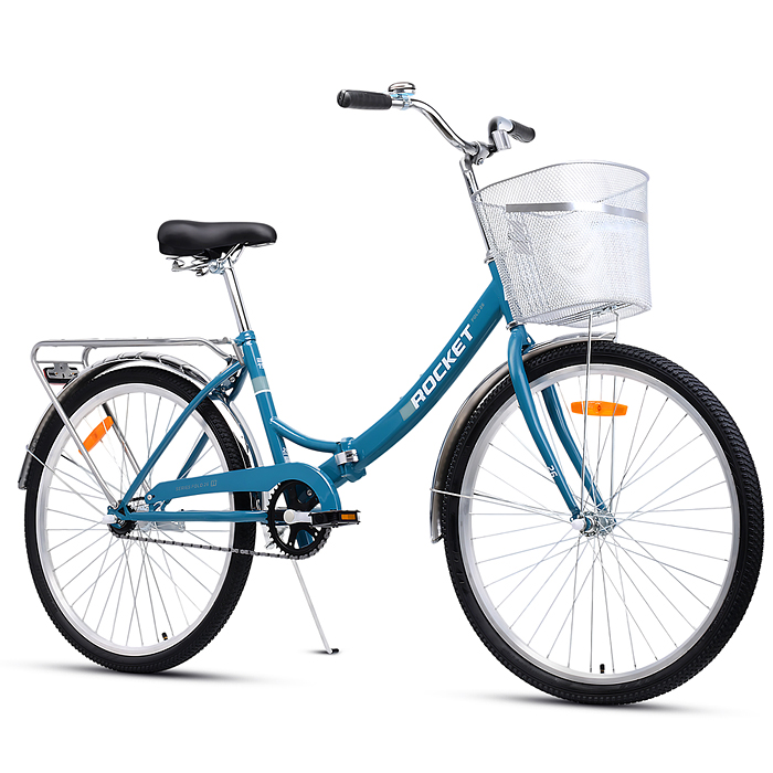 Велосипед 26" Rocket City Fold 26, цвет бирюзовый, размер 19"
