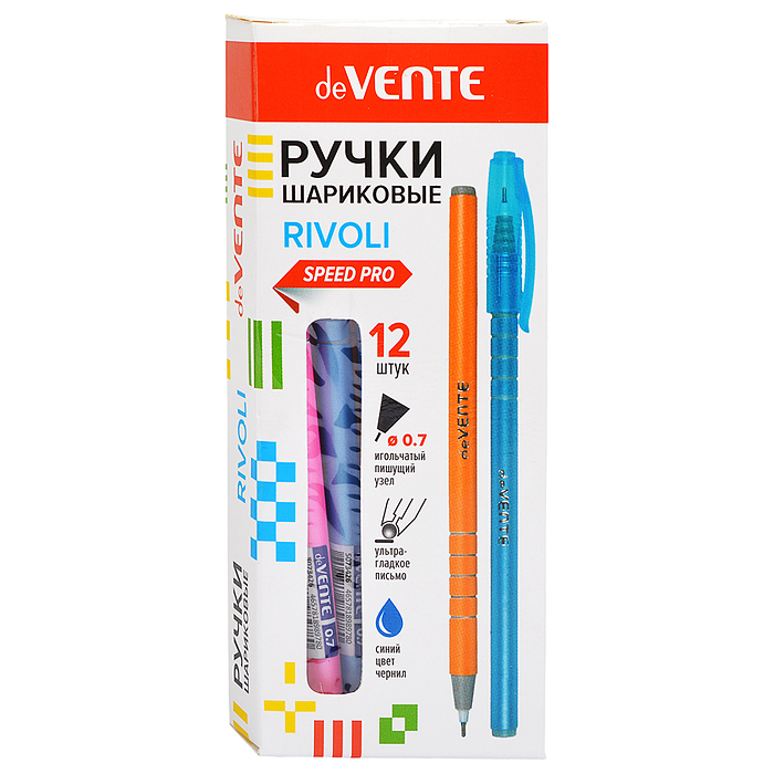 Ручка шариковая "Rivoli" серия Speed Pro, d=0,7 мм, ультра гладкое письмо, синяя