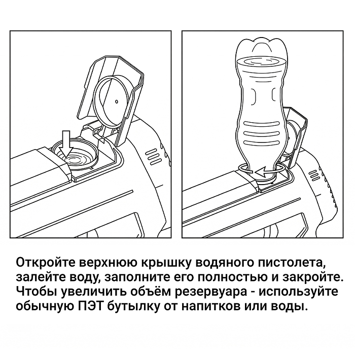 Водное оружие B-20 "Нептун‑X" в коробке