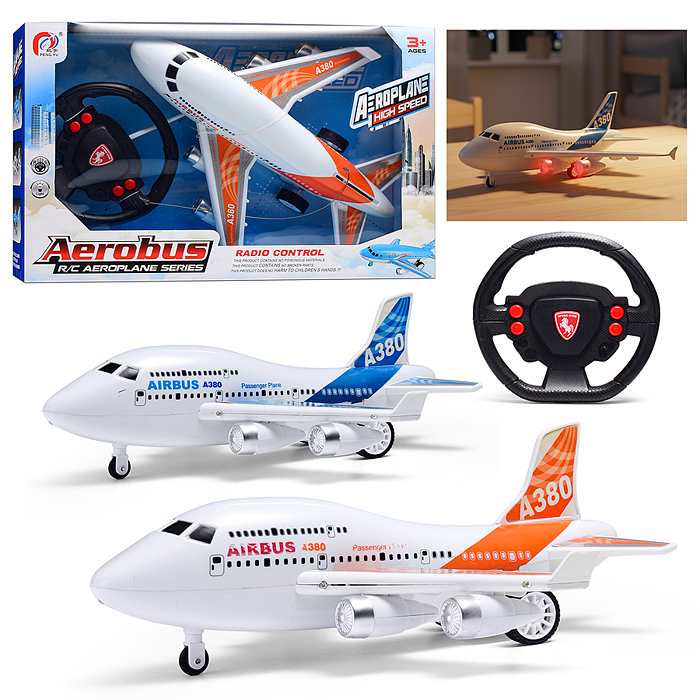 Самолет PY196-25 "Боинг-2" р/у, 27 MHz, свет, аккум, в коробке